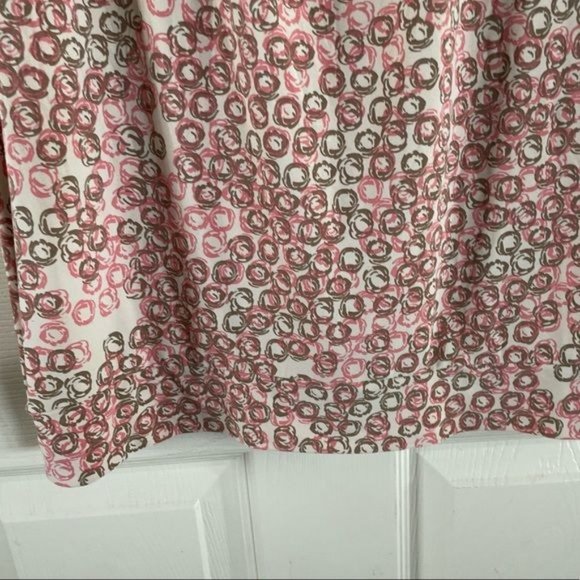 The Limited Cream & Pink Circle Print Blouse, Sz Medium - Picture 11 of 16